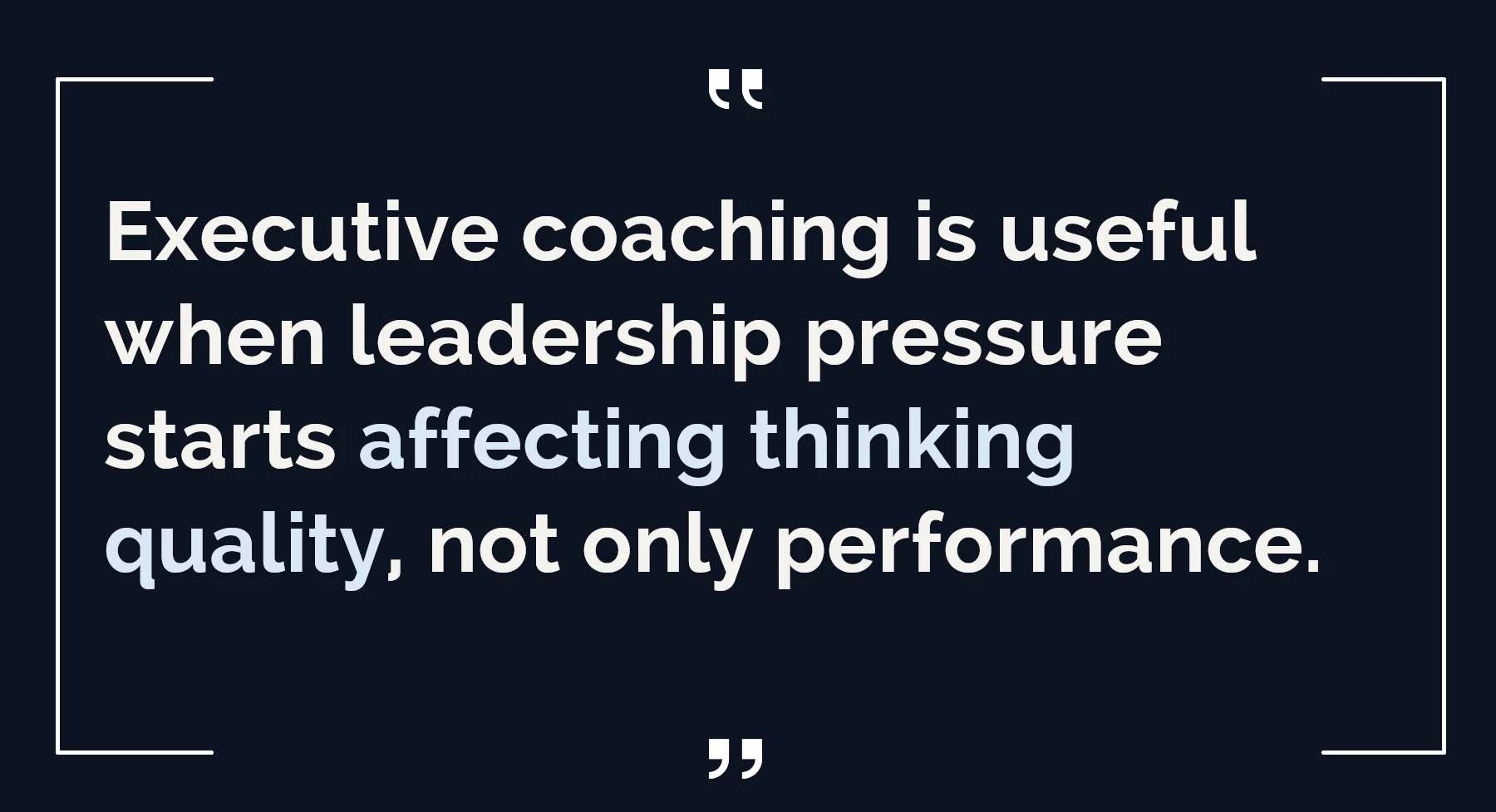 executive coaching quote