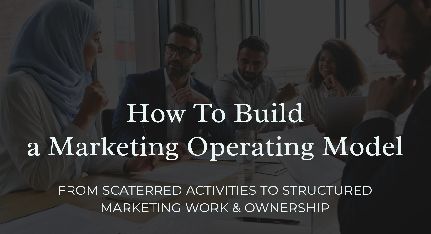 marketing operating model for Middle East companies