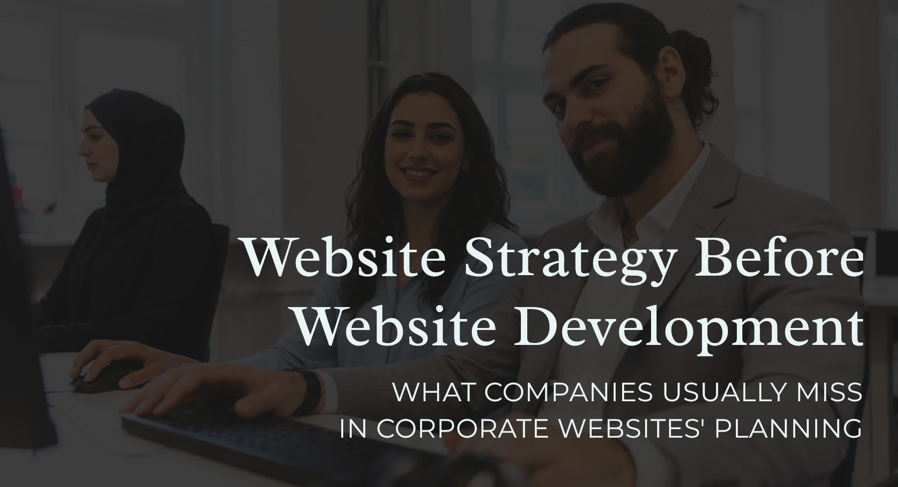 website strategy before website development